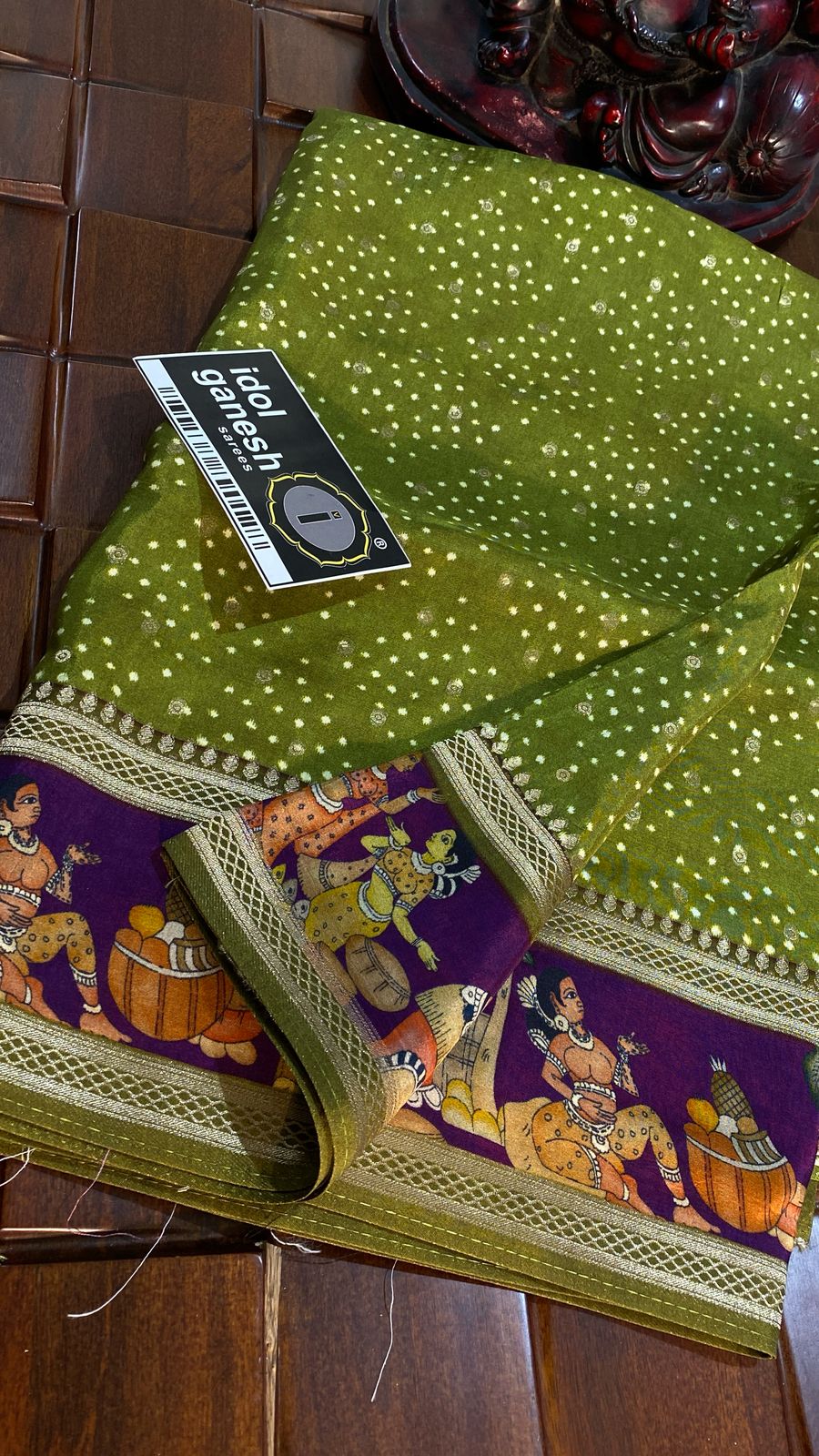 IG7307 lite weight pure munga crape weaving sarees 