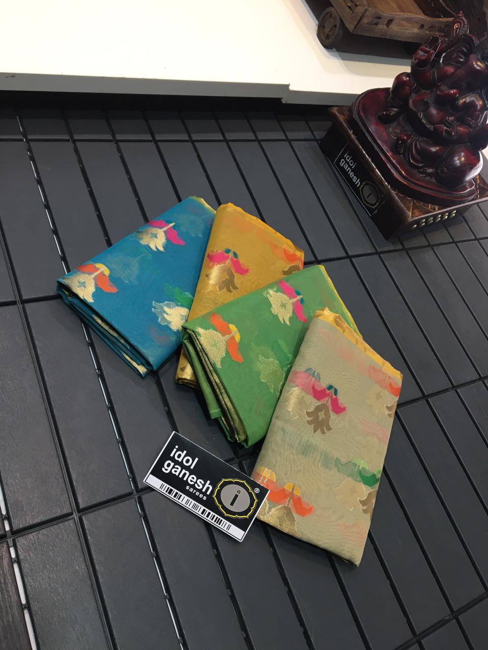 IG733 Lite weight Kanchi kora sarees