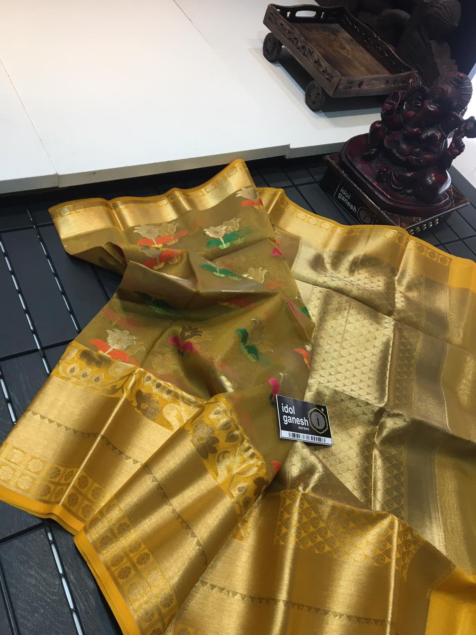 IG733 Lite weight Kanchi kora sarees