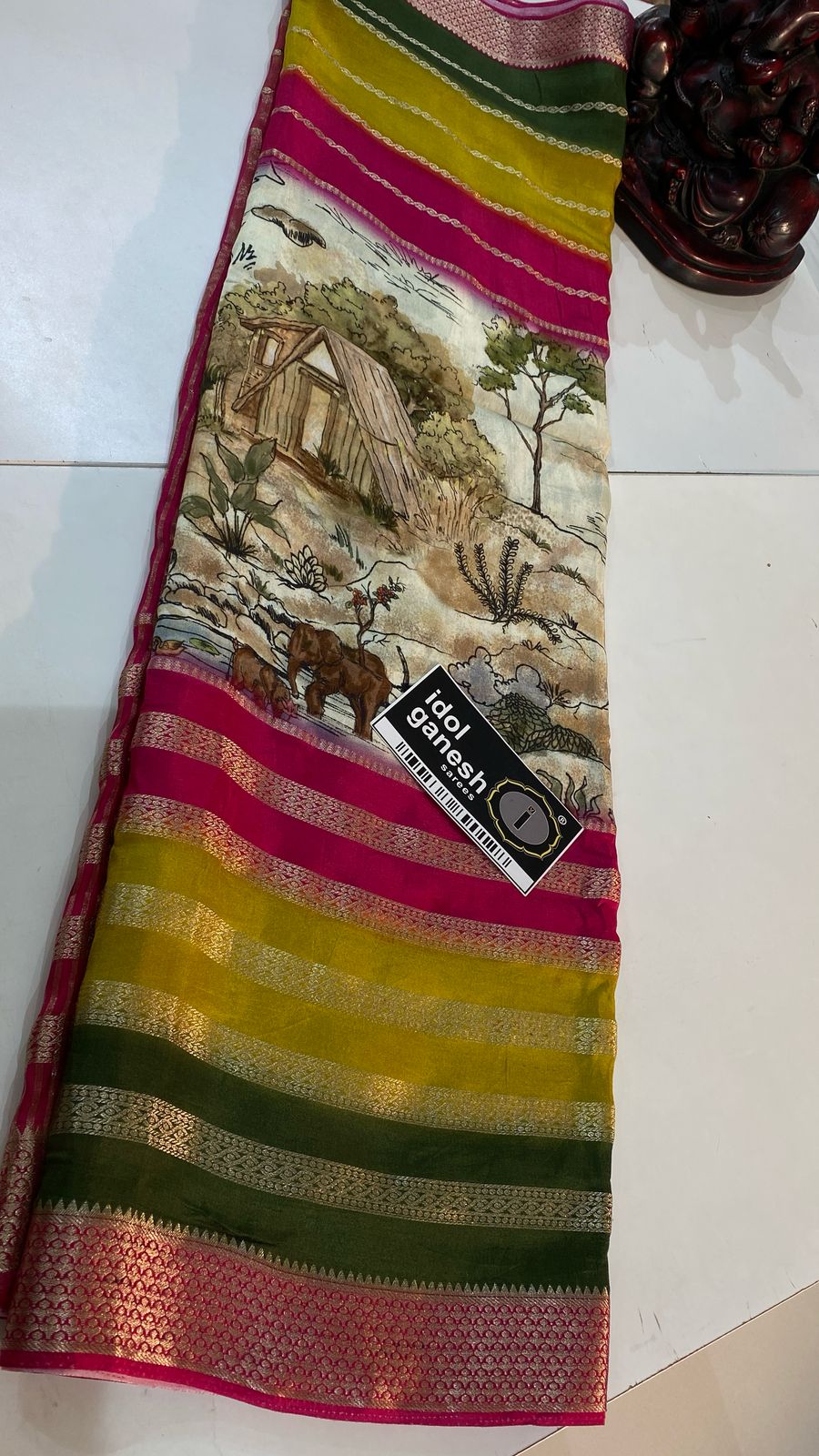 IG7330 lite weight pure soft Mysore crape 
