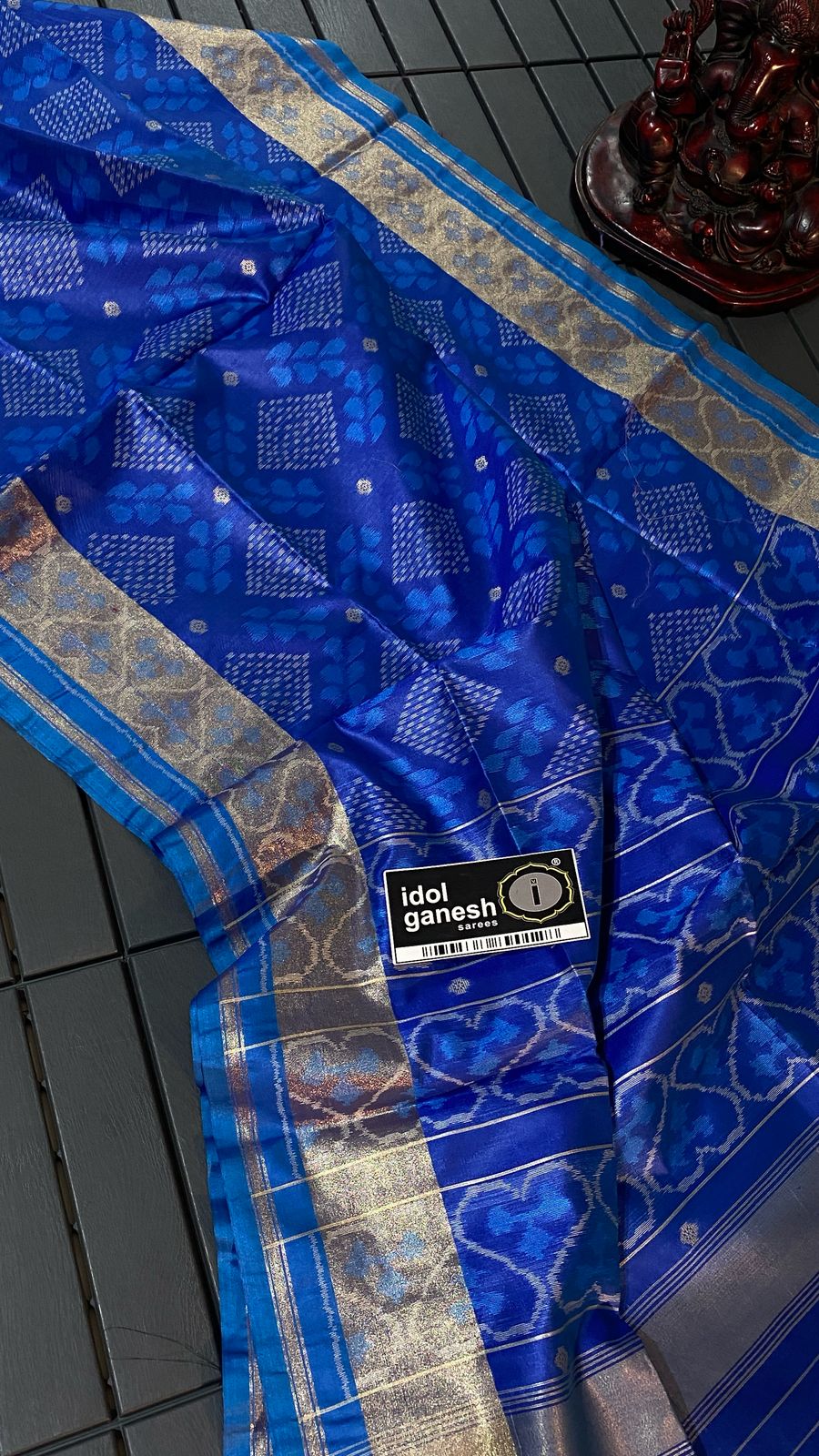 IG7348:lite weight fine tusser ikkat weaving sarees IG7348:lite weight fine tusser ikkat weaving sarees