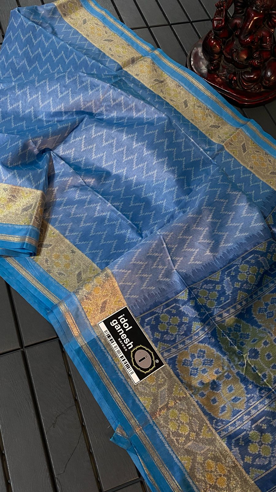 IG7349:lite weight fine tusser ikkat weaving sarees  
