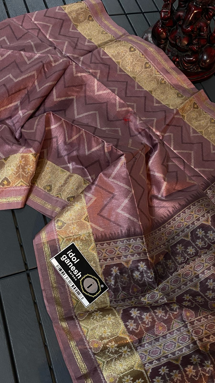 IG7350:lite weight fine tusser ikkat weaving sarees IG7350:lite weight fine tusser ikkat weaving sarees