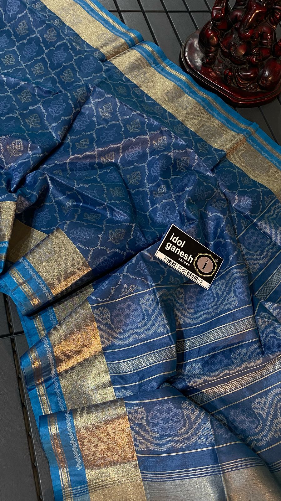 IG7352lite weight fine tusser ikkat weaving sarees IG7352lite weight fine tusser ikkat weaving sarees