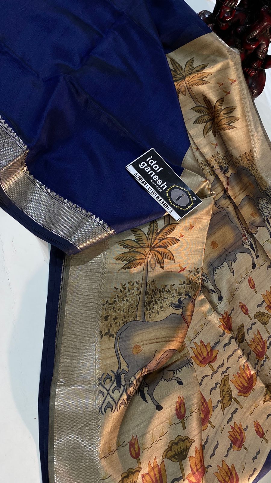 IG7382:lite weight Mangalagiri tusser sarees IG7382:lite weight Mangalagiri tusser sarees