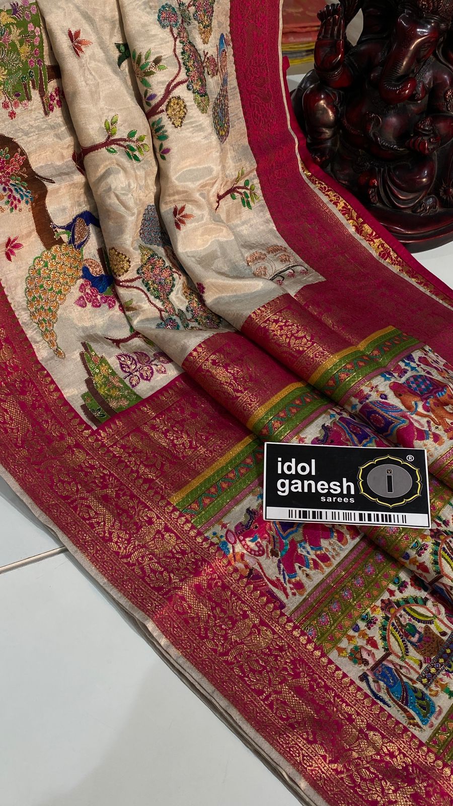 IG7397 lite weight pure kanchi crape pashmina weaving IG7397 lite weight pure kanchi crape pashmina weaving