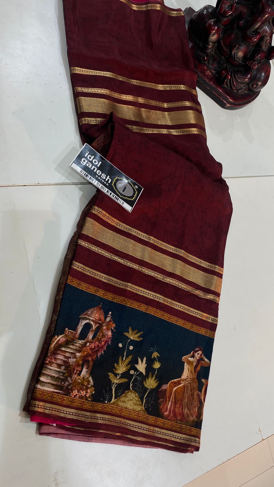 IG7405lite weight pure Mysore crape IG7405lite weight pure Mysore crape