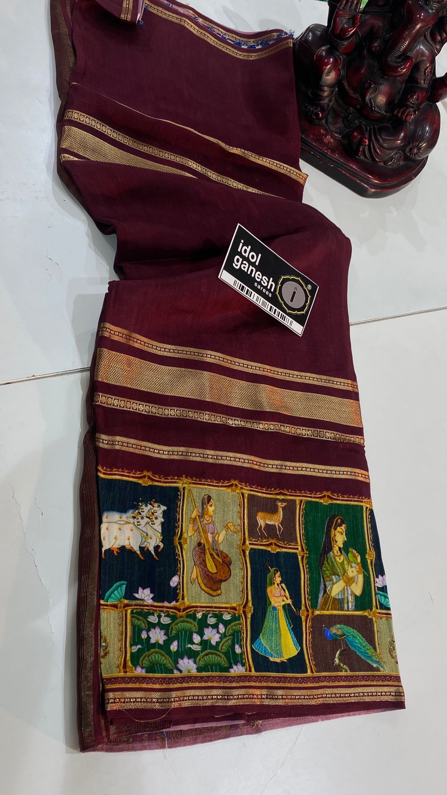 IG7405lite weight pure Mysore crape  