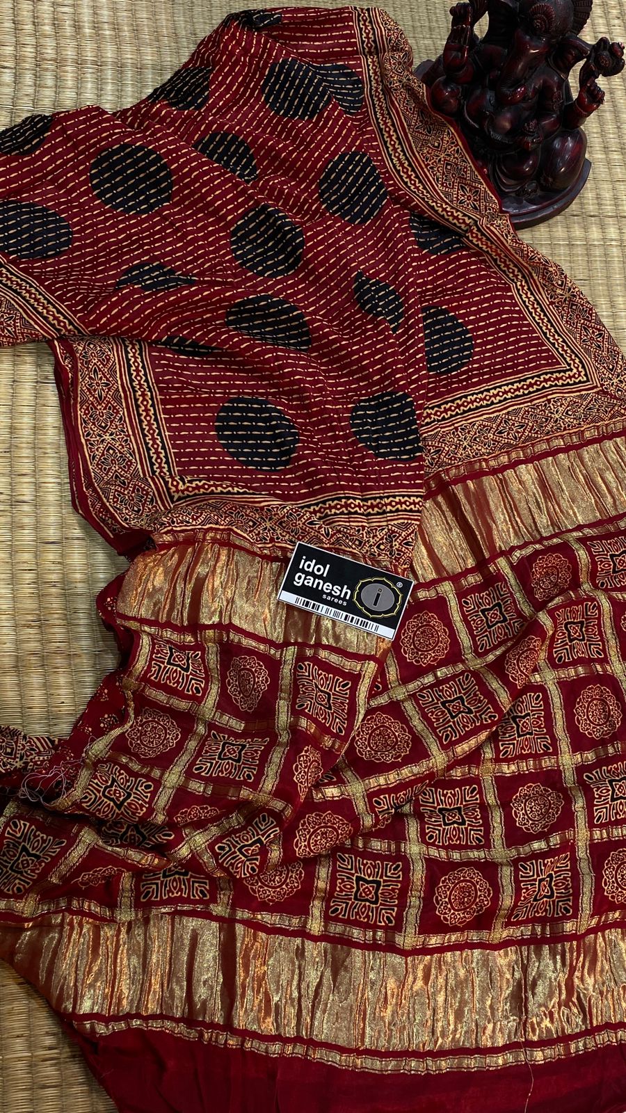 IG7420ure gazzi silk Garh chola weaving  
