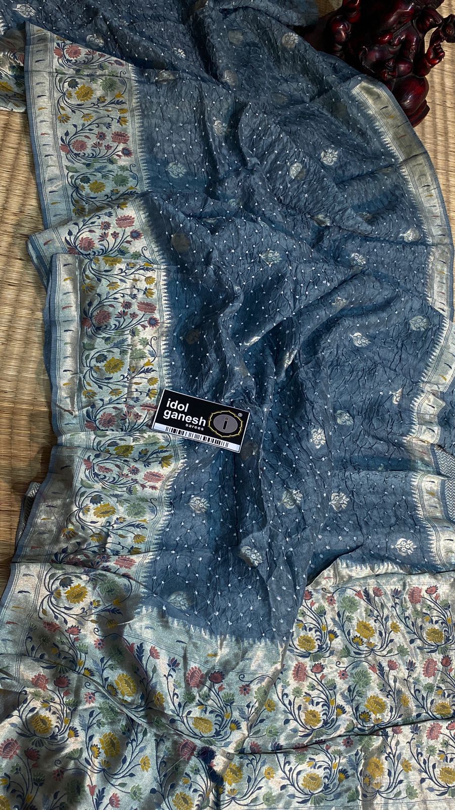 IG7446pure tusser georgette paitani weaving IG7446pure tusser georgette paitani weaving