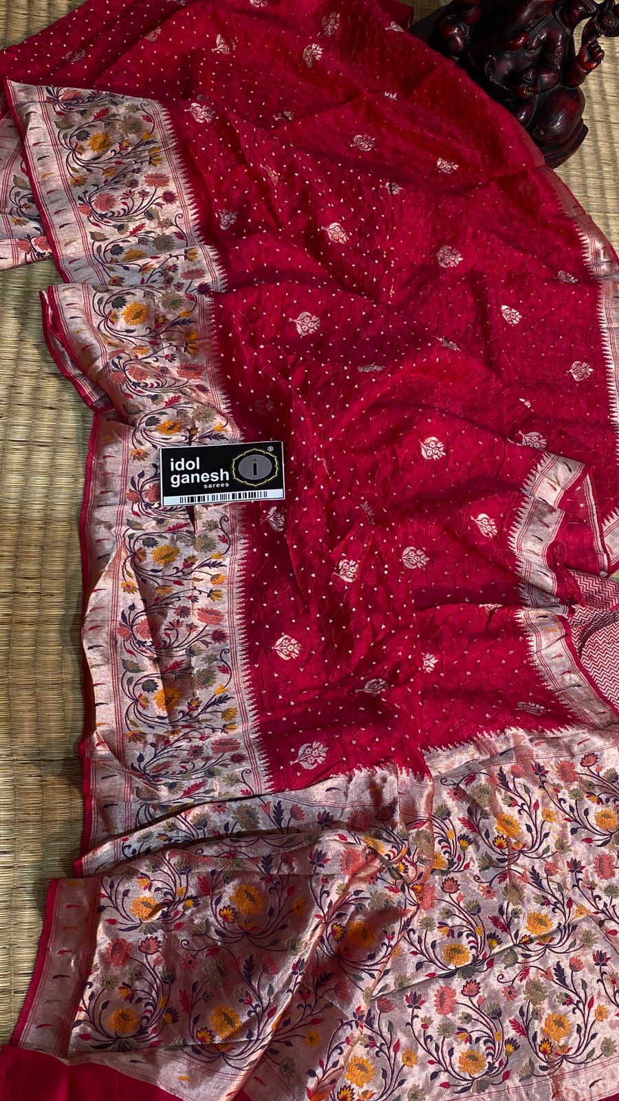 IG7446pure tusser georgette paitani weaving 