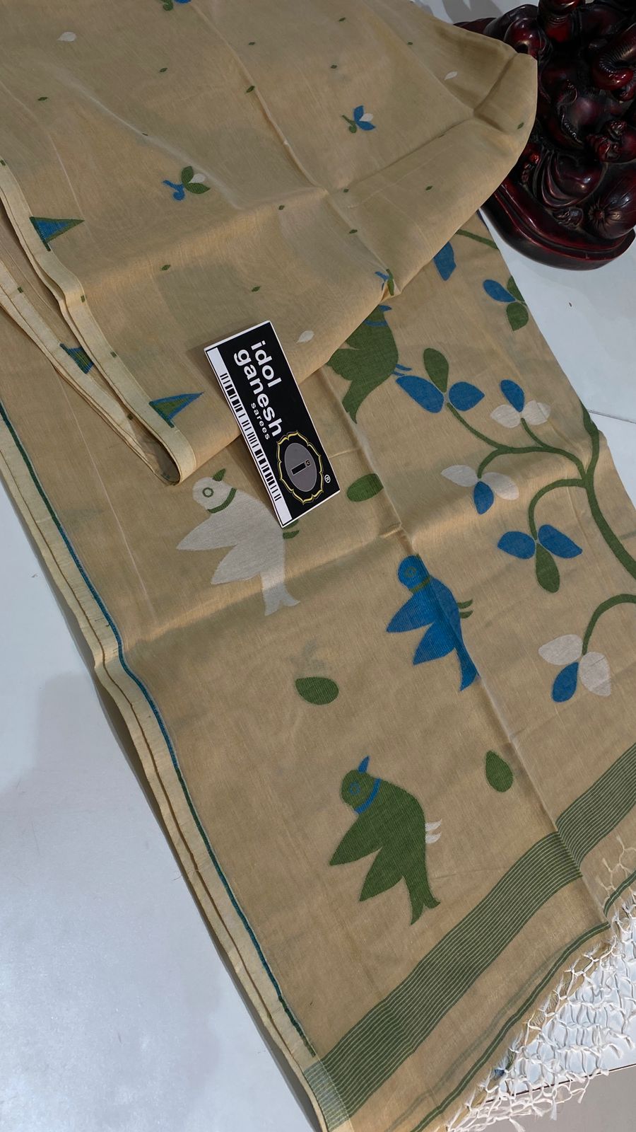 IG7449:pure handloom cotton kadhi sarees  