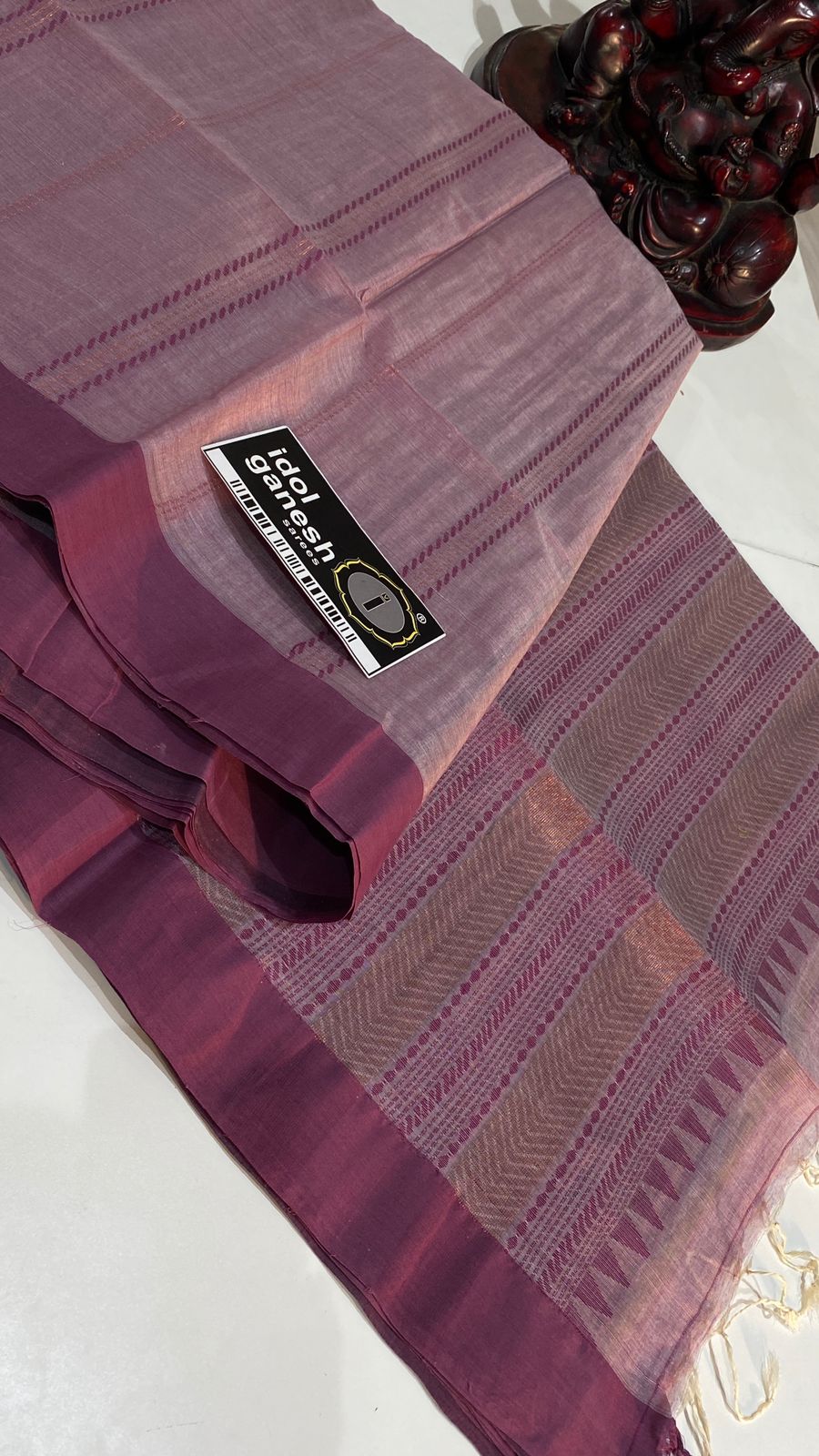 IG7450pure handloom cotton kadhi sarees  