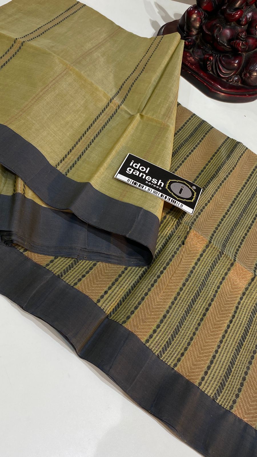 IG7450pure handloom cotton kadhi sarees  