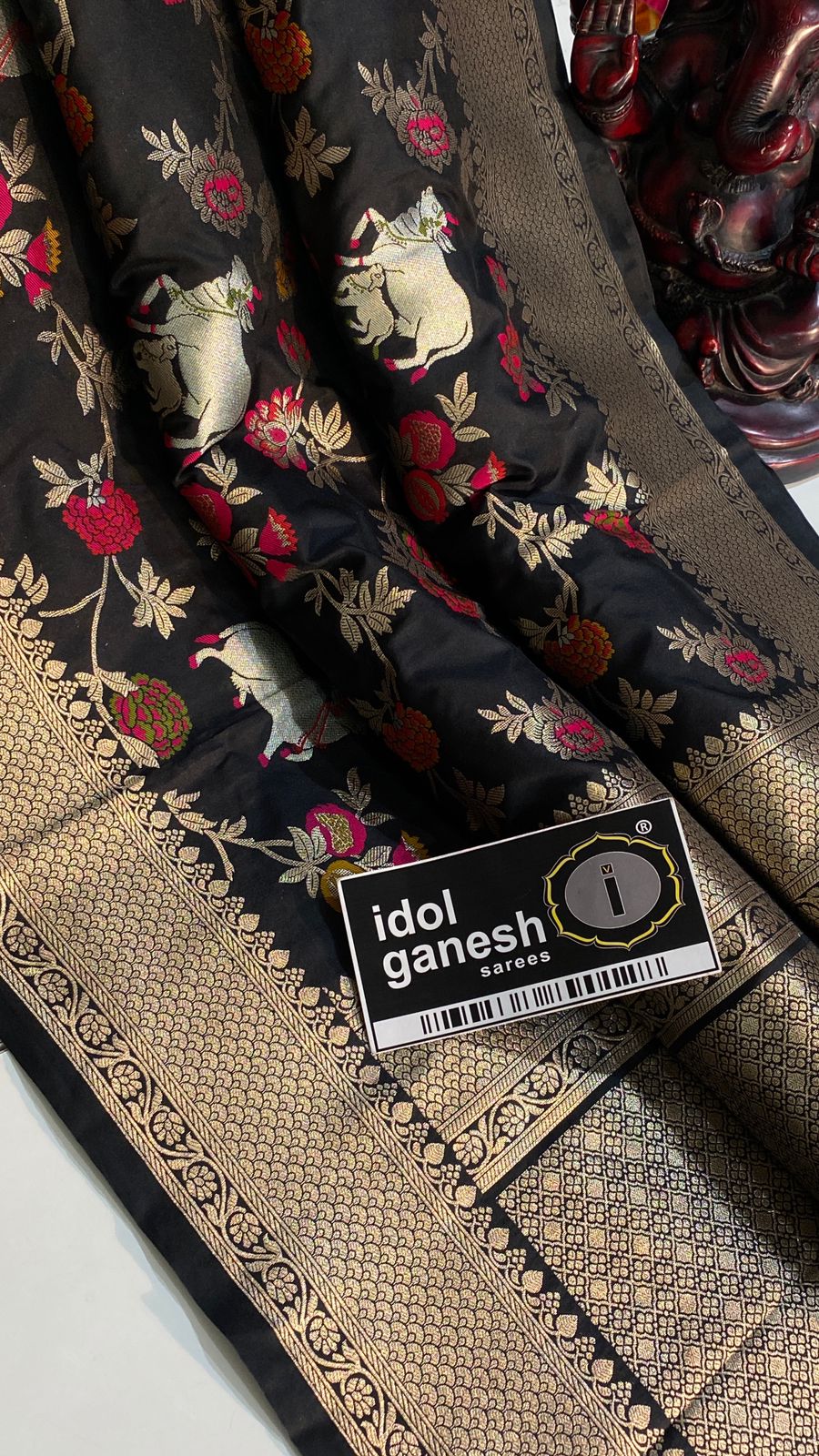 IG7467ite weight pure   banarasi kathan sarees   