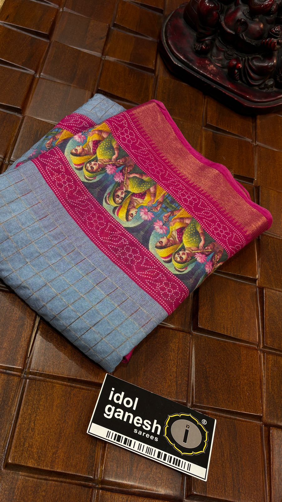 IG7485: lite weight Mangalagiri Tusser sarees  