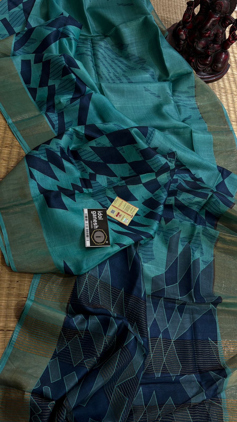 IG7532:pure handloom Tusser/Tusser  6960/-