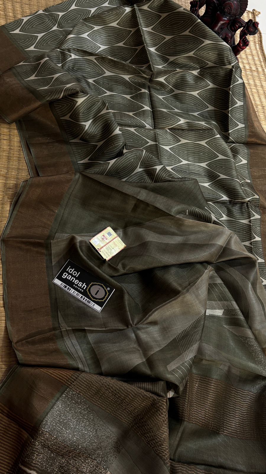 IG7536:pure handloom Tusser/Tusser 6960