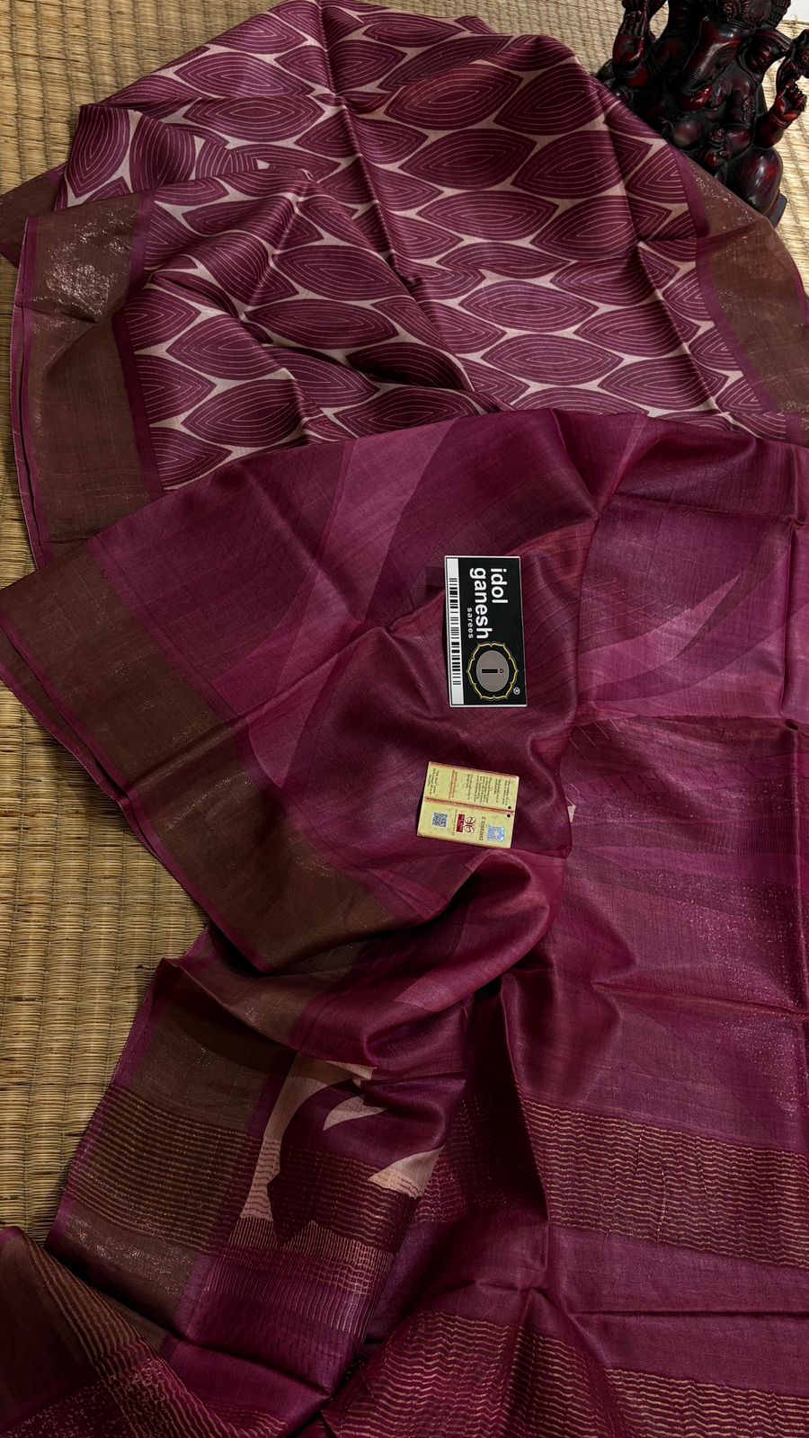 IG7536:pure handloom Tusser/Tusser 6960