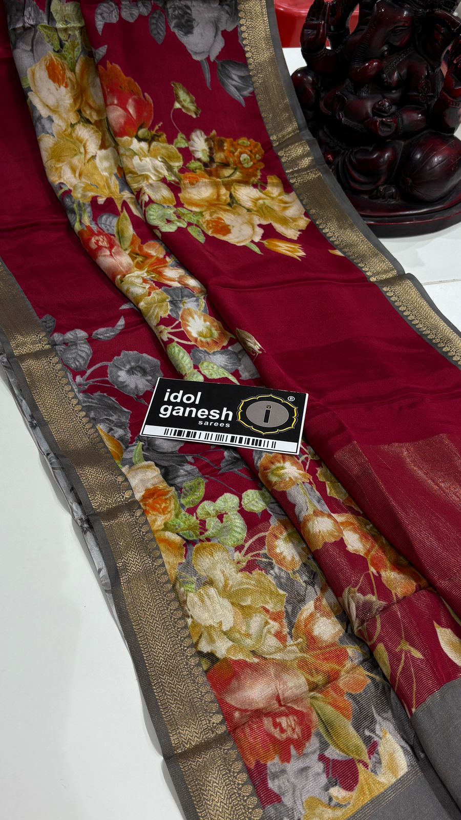 IG7543:pure handloom kanchi crape weaving IG7543:pure handloom kanchi crape weaving