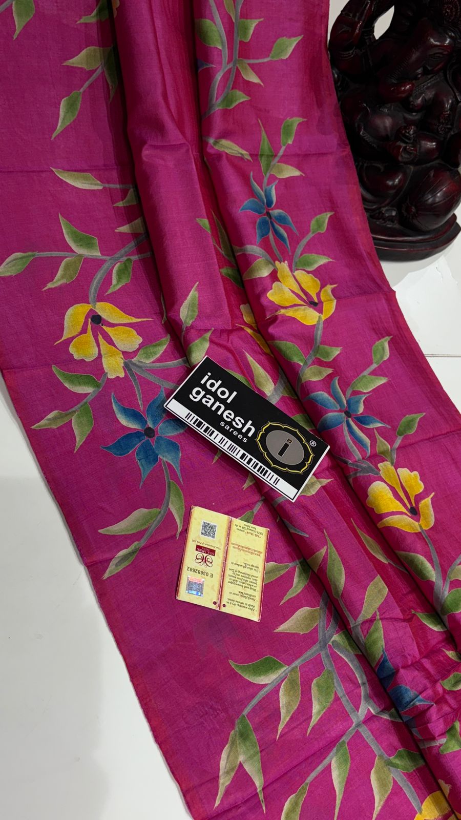 IG7549pure handloom kathan pattu/pattu border less 