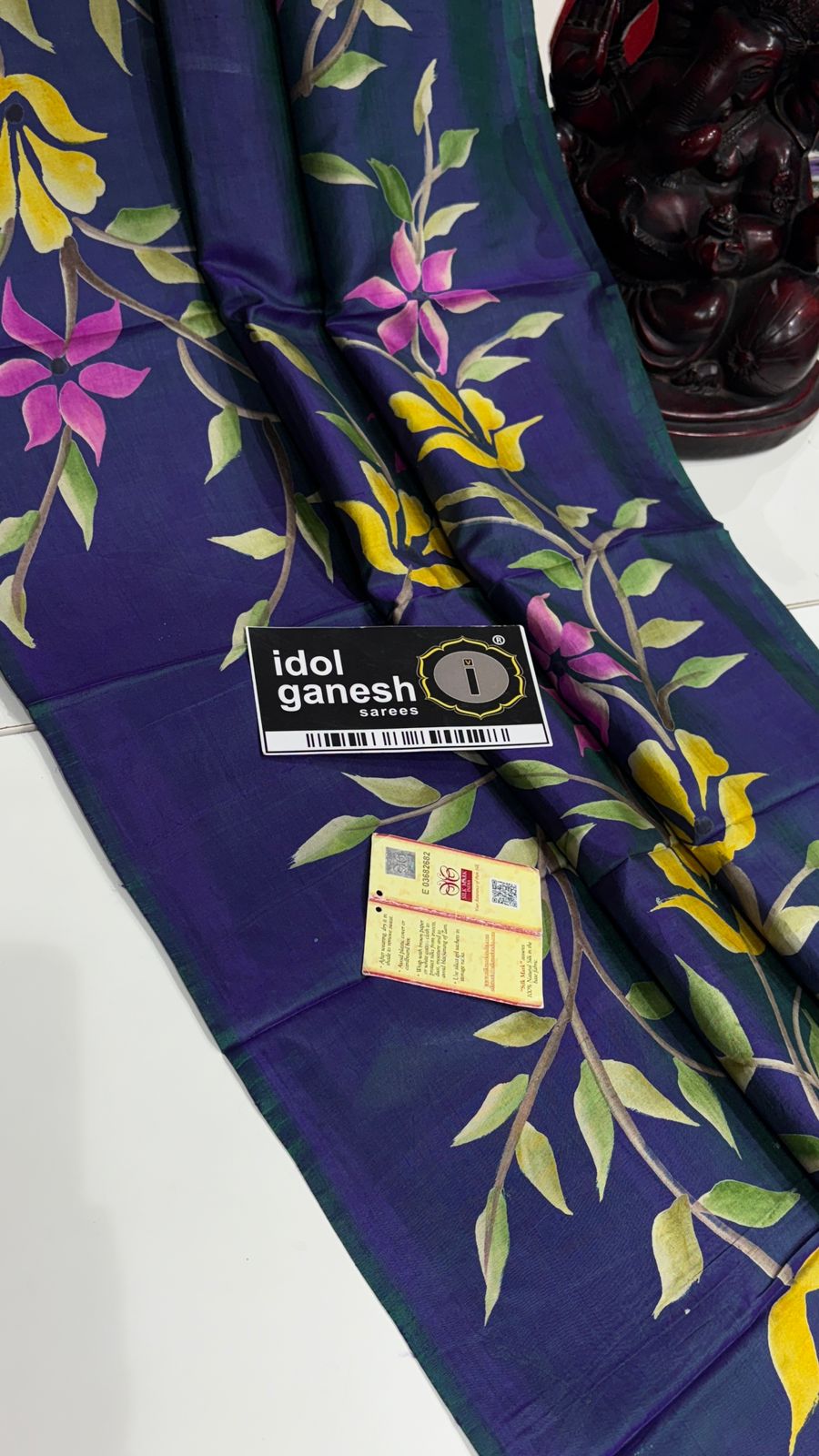 IG7549pure handloom kathan pattu/pattu border less 