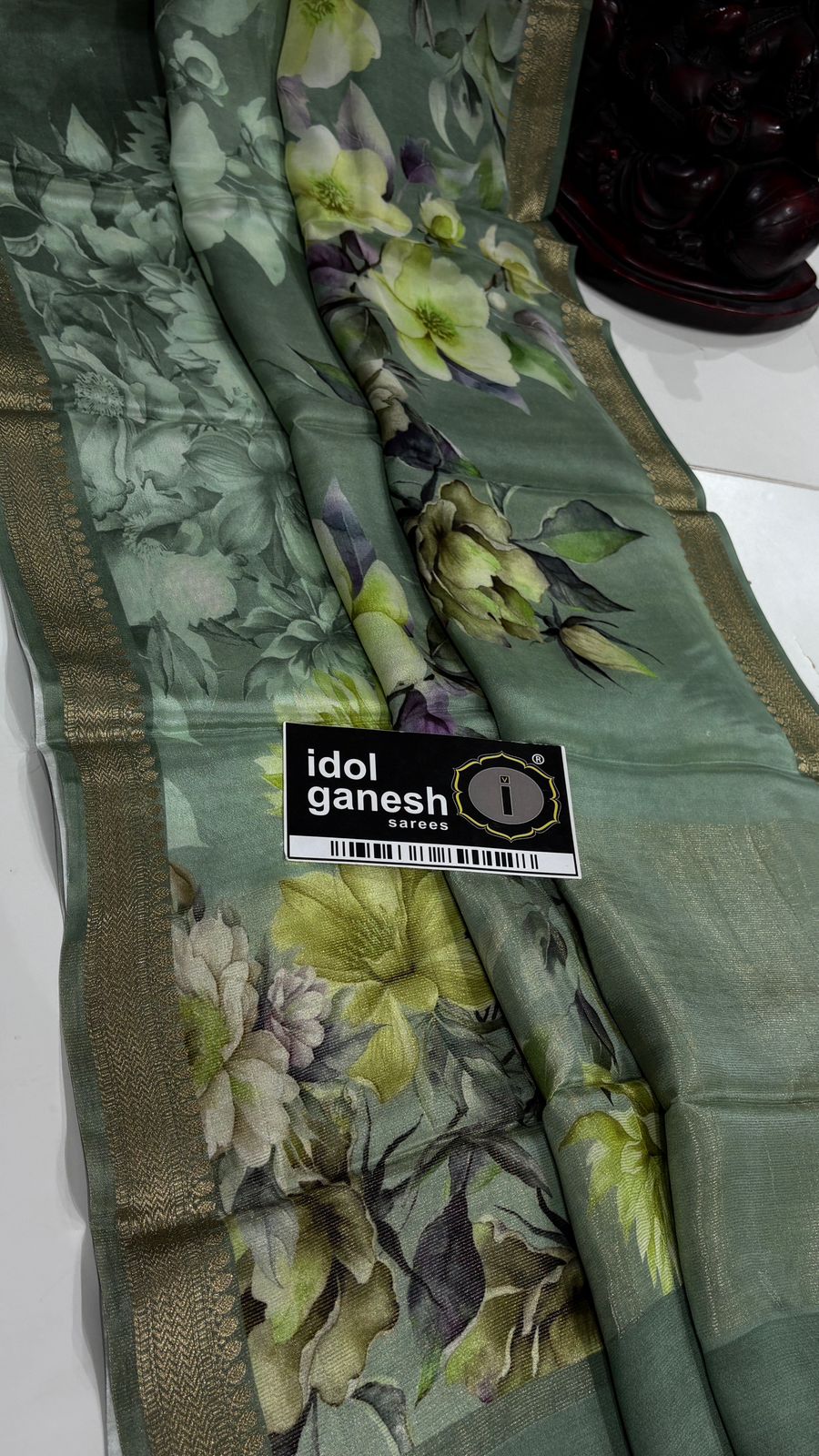 IG7558pure handloom kanchi crape weaving border IG7558pure handloom kanchi crape weaving border