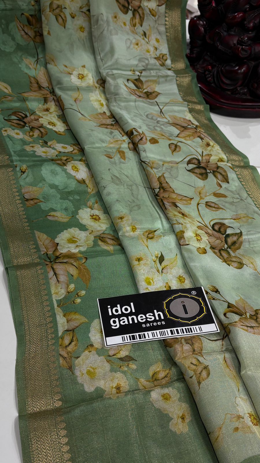 IG7560pure handloom kanchi crape weaving border IG7560pure handloom kanchi crape weaving border