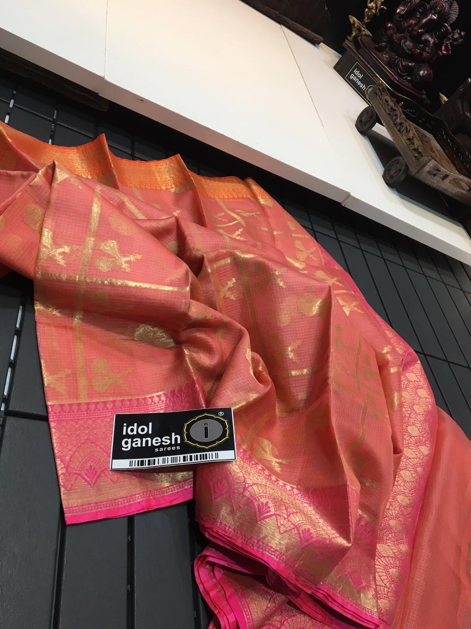 IG757 Pure Handloom silk Kota 