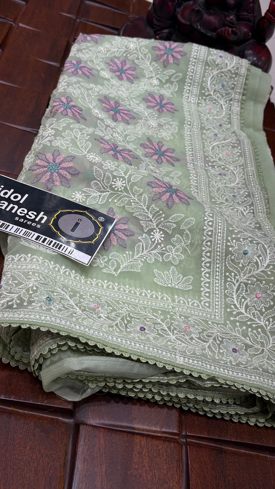 IG7610 lite weight pure chiffon sarees 