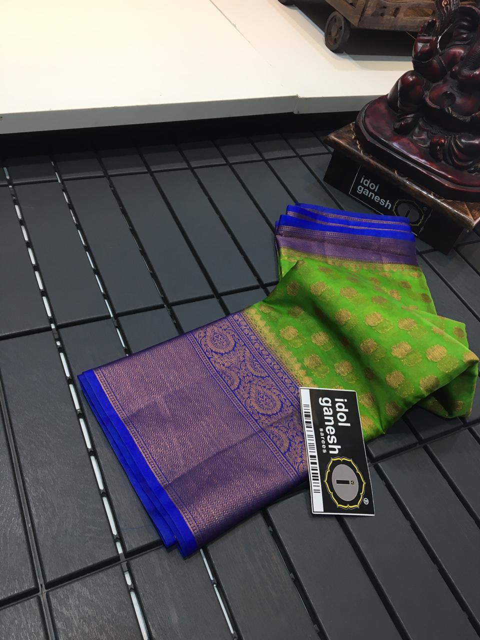 IG764 Lite wight Kanchi kora sarees
