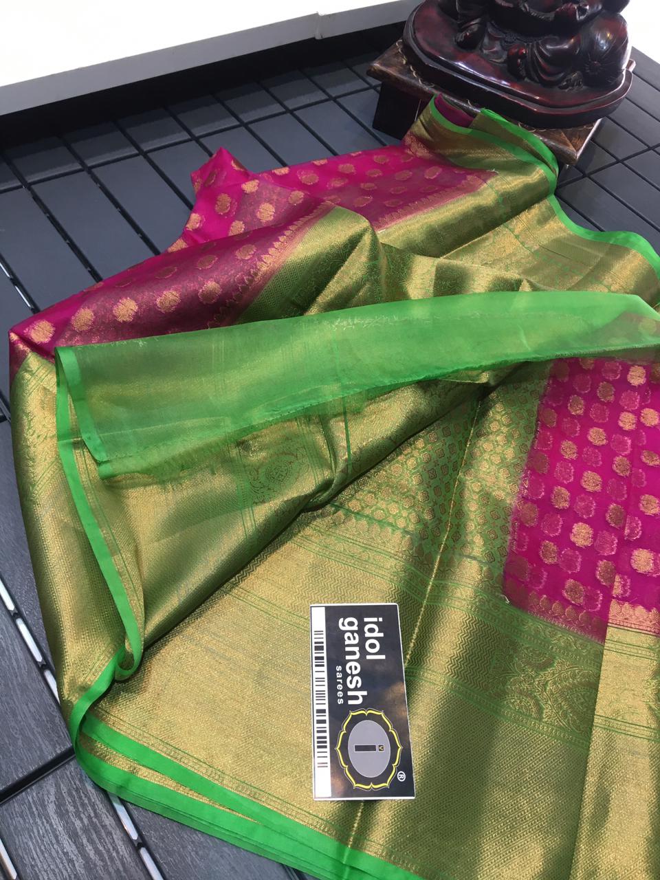 IG764 Lite wight Kanchi kora sarees