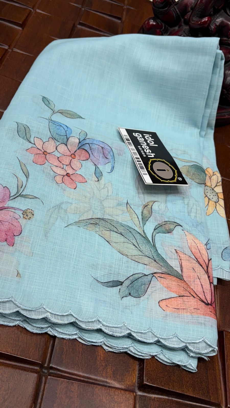 IG7660 lite weight Lenin print sarees 