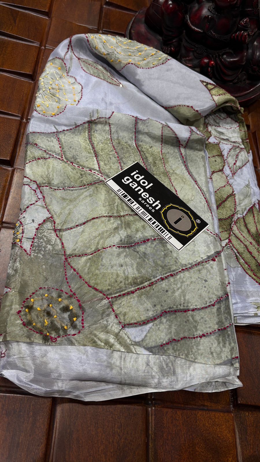 IG7675 pure crape flowerle print 