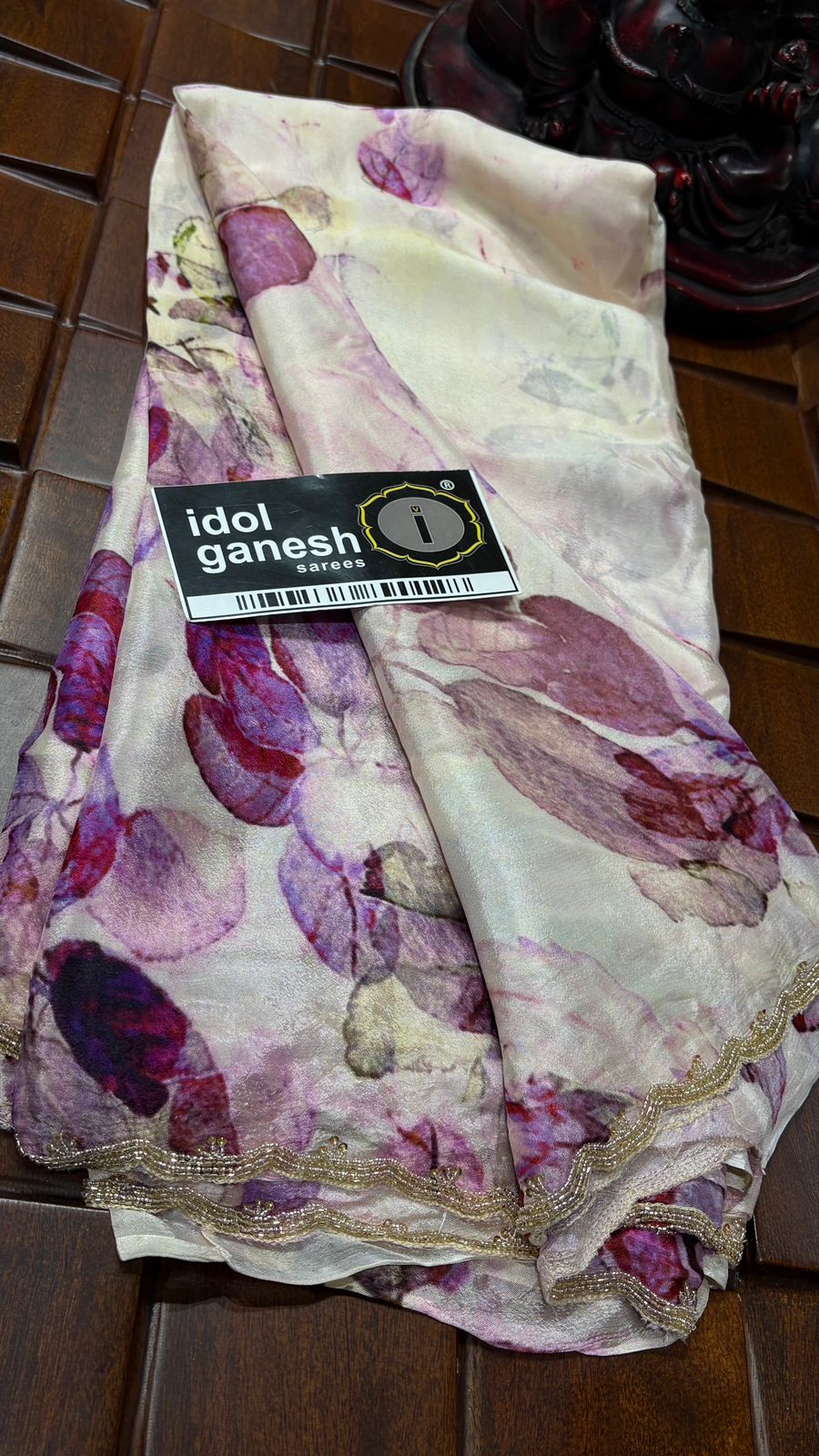 IG7678 pure crape flowerle print 