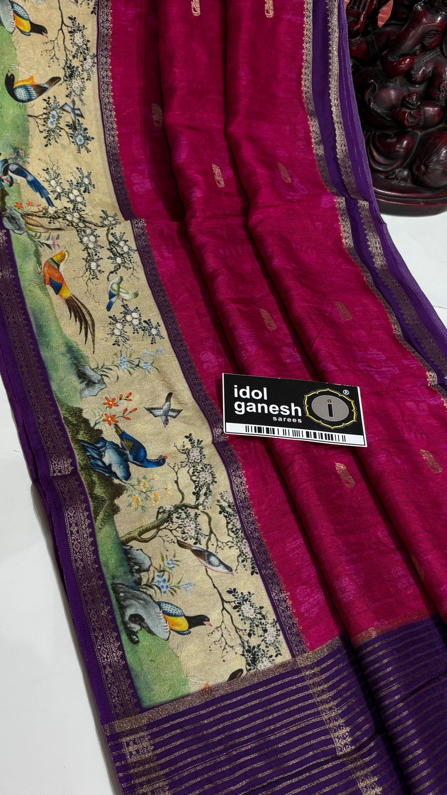 IG7689 lite weight pure Mysore silk 