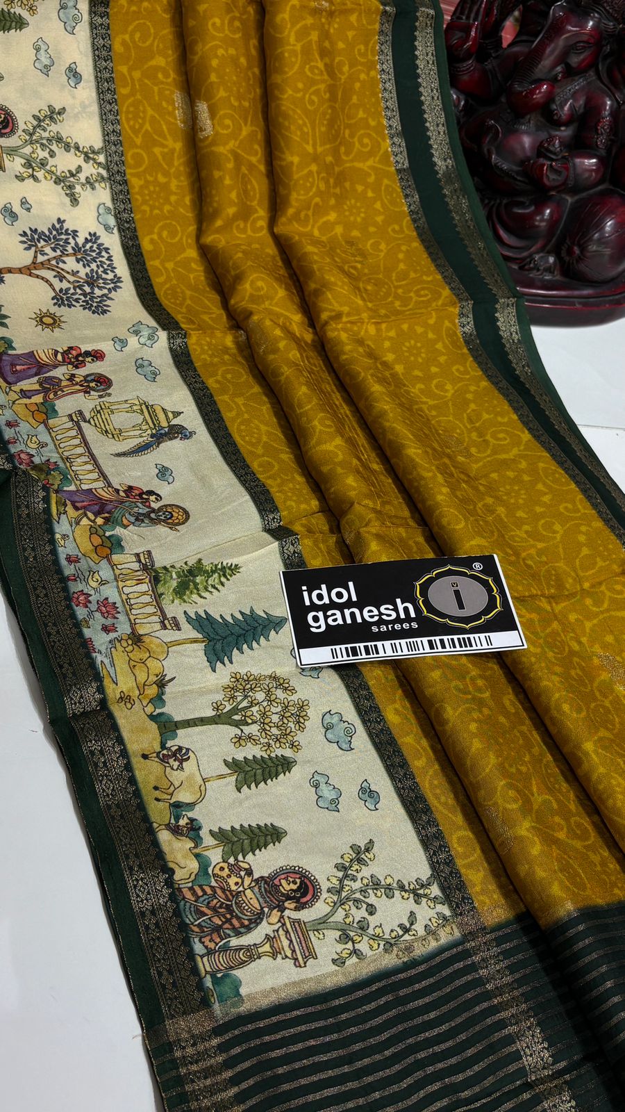 IG7689 lite weight pure Mysore silk 
