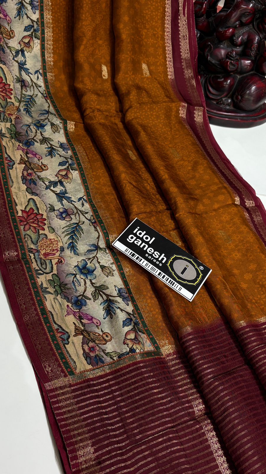 IG7690  lite weight pure Mysore silk 