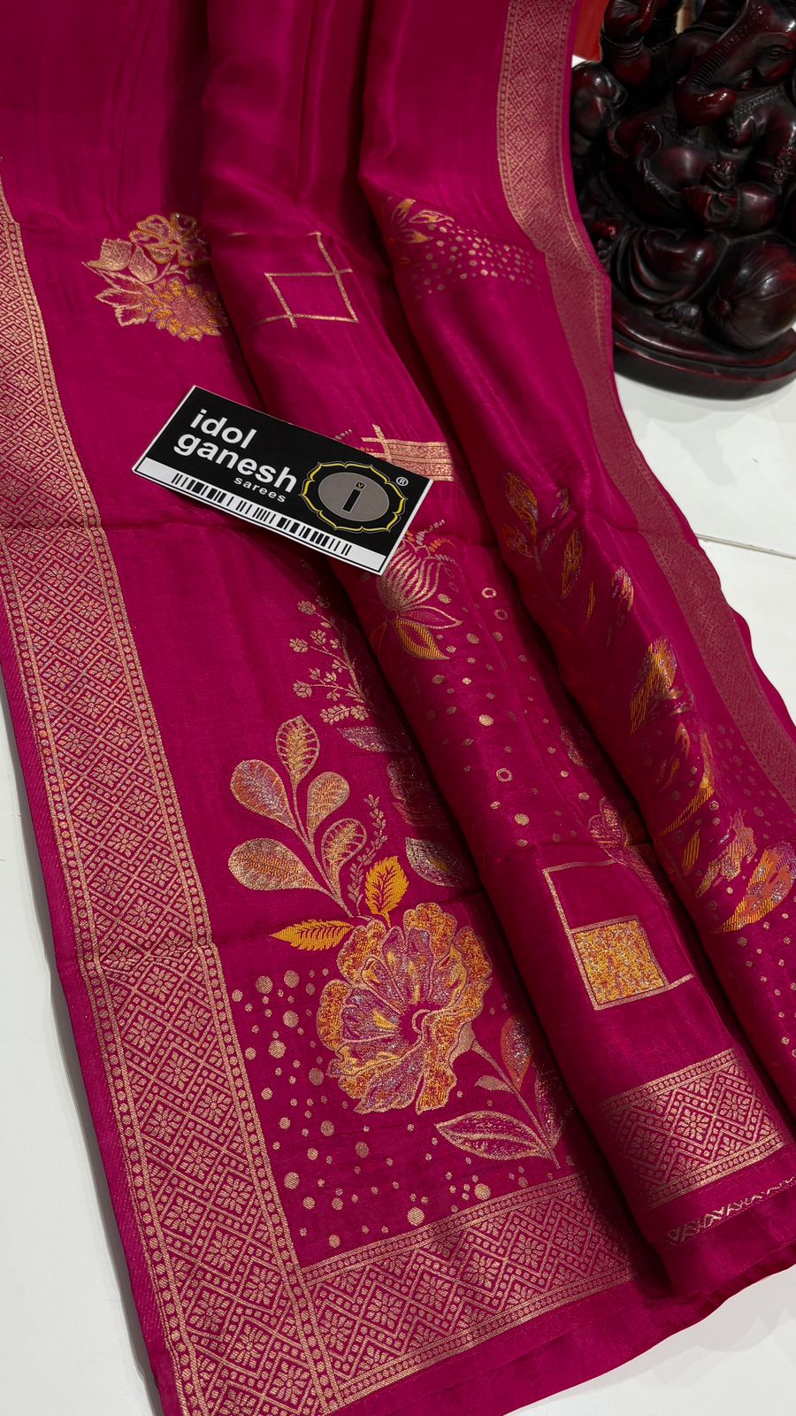 IG7694  lite weight pure munge silk pattu 