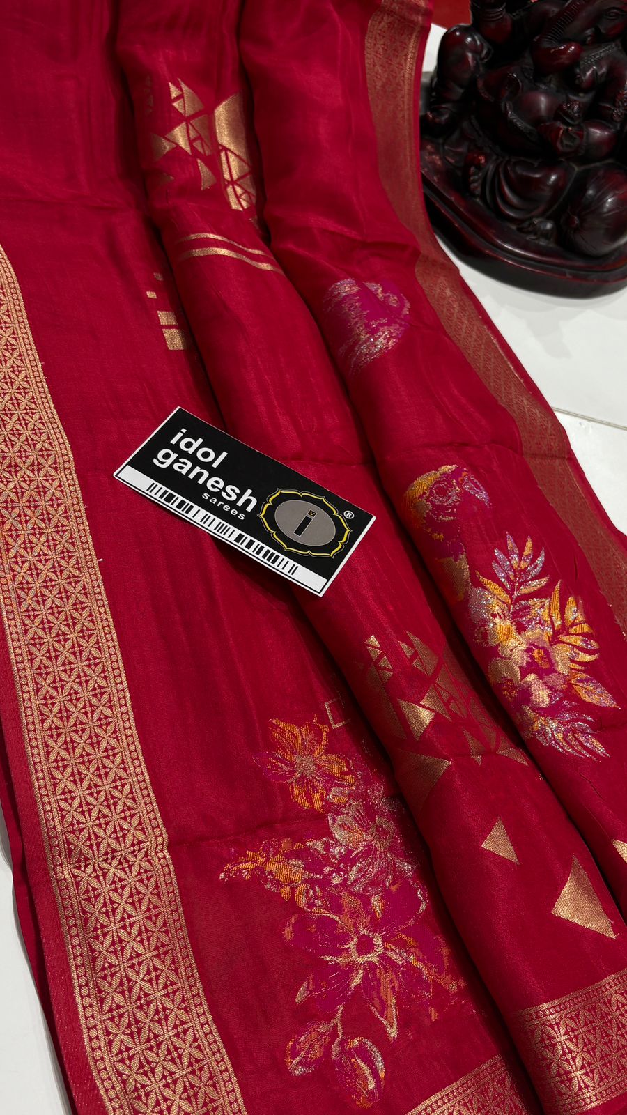 IG7695 lite weight pure munge silk pattu 
