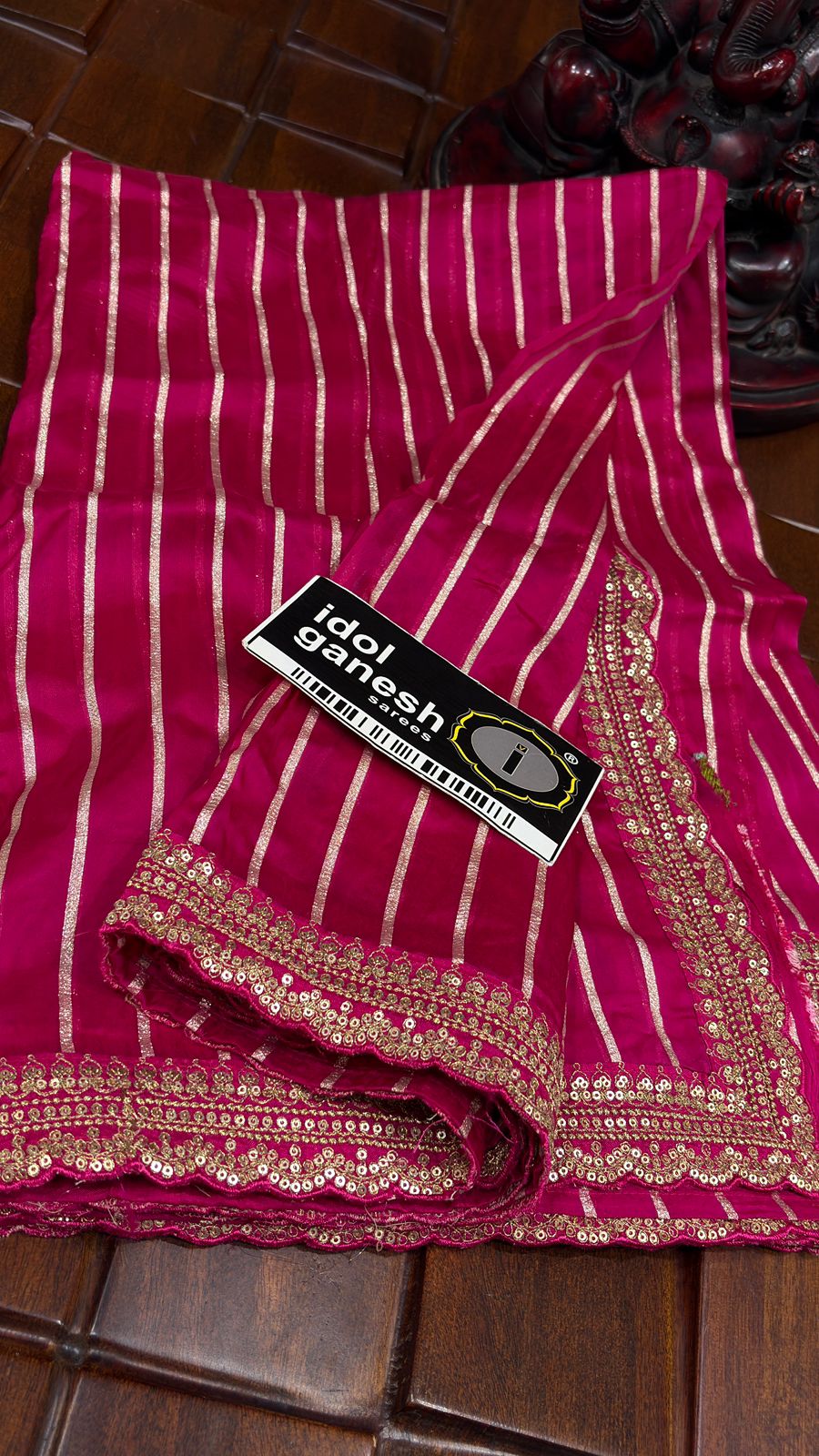 IG7743:lite weight pure HO crape jari weaving  4200/-