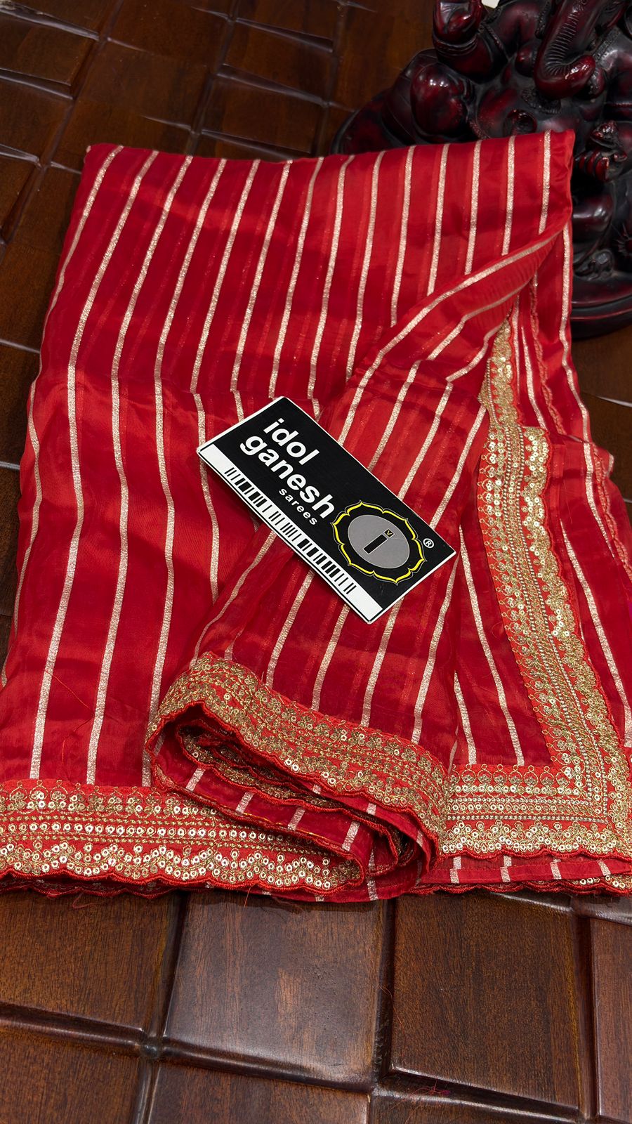 IG7743:lite weight pure HO crape jari weaving 4200/- IG7743:lite weight pure HO crape jari weaving 4200/-
