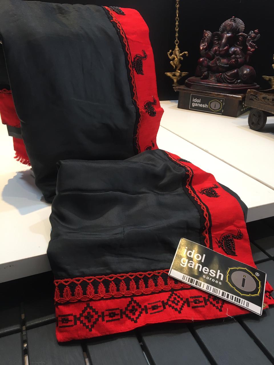 IG893 Lite weight dola crap sarees