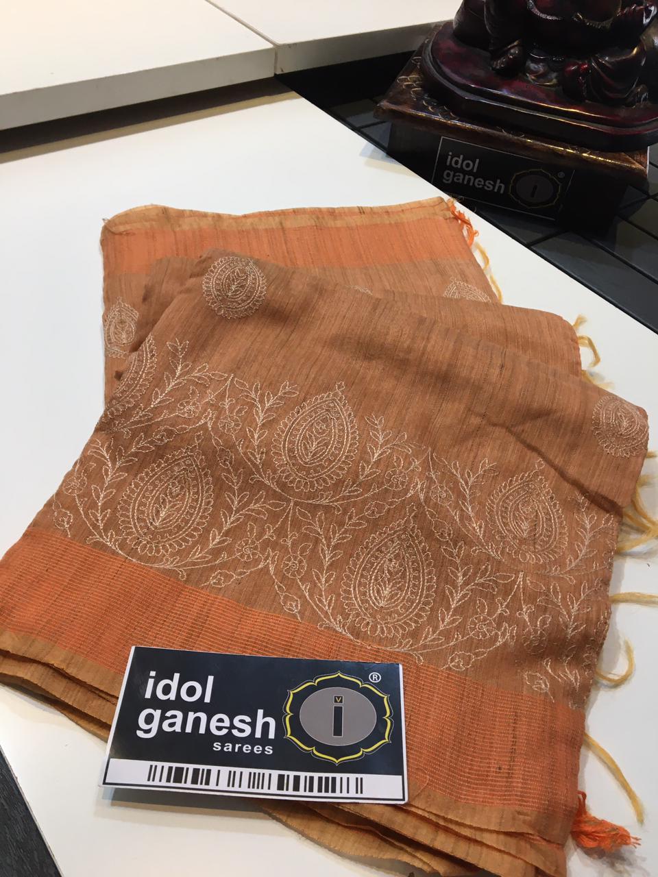 IG916 Lite weight khadi jute sarees