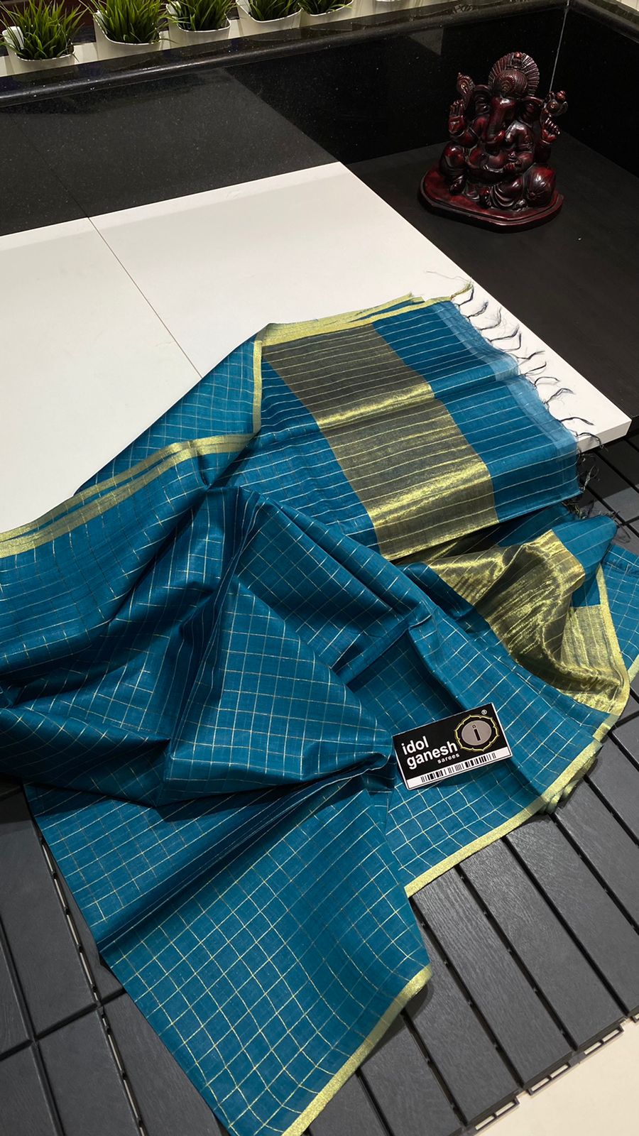 IG945 Pure Handloom tussar silk 