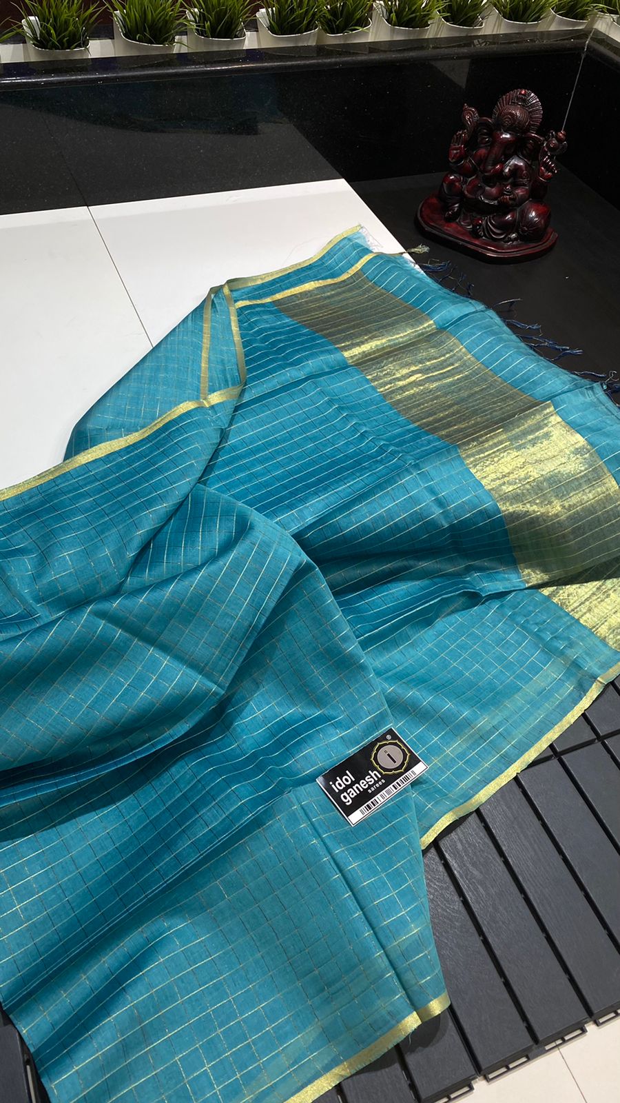 IG945 Pure Handloom tussar silk 